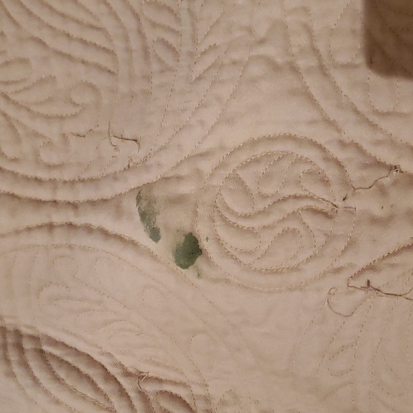 Marshall Fields Reversible 86"×86" Cream BedSpread Comforter Quilt - Picture 10 of 10